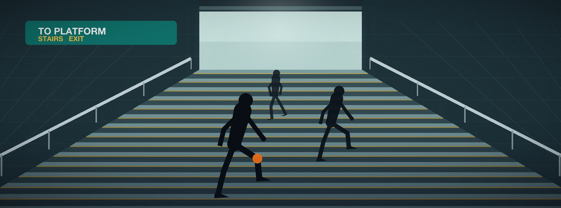 Metro stairs